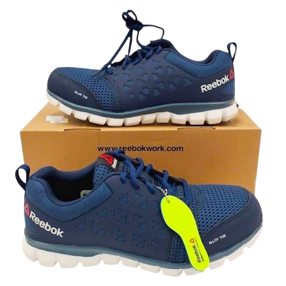 REEBOK NWT Men’s IOB Navy Blue Sneakers Alloy Size: 7.5 US UNISEX